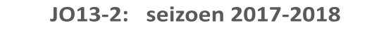 JO13-2:   seizoen 2017-2018