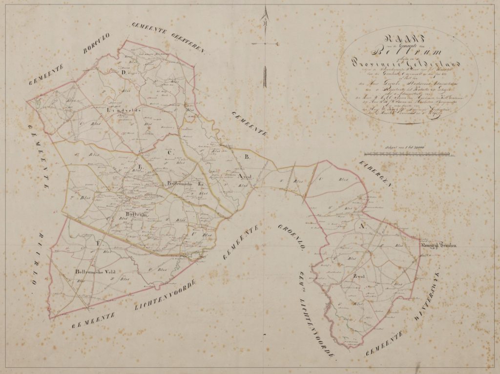 Plattegrond van 1828